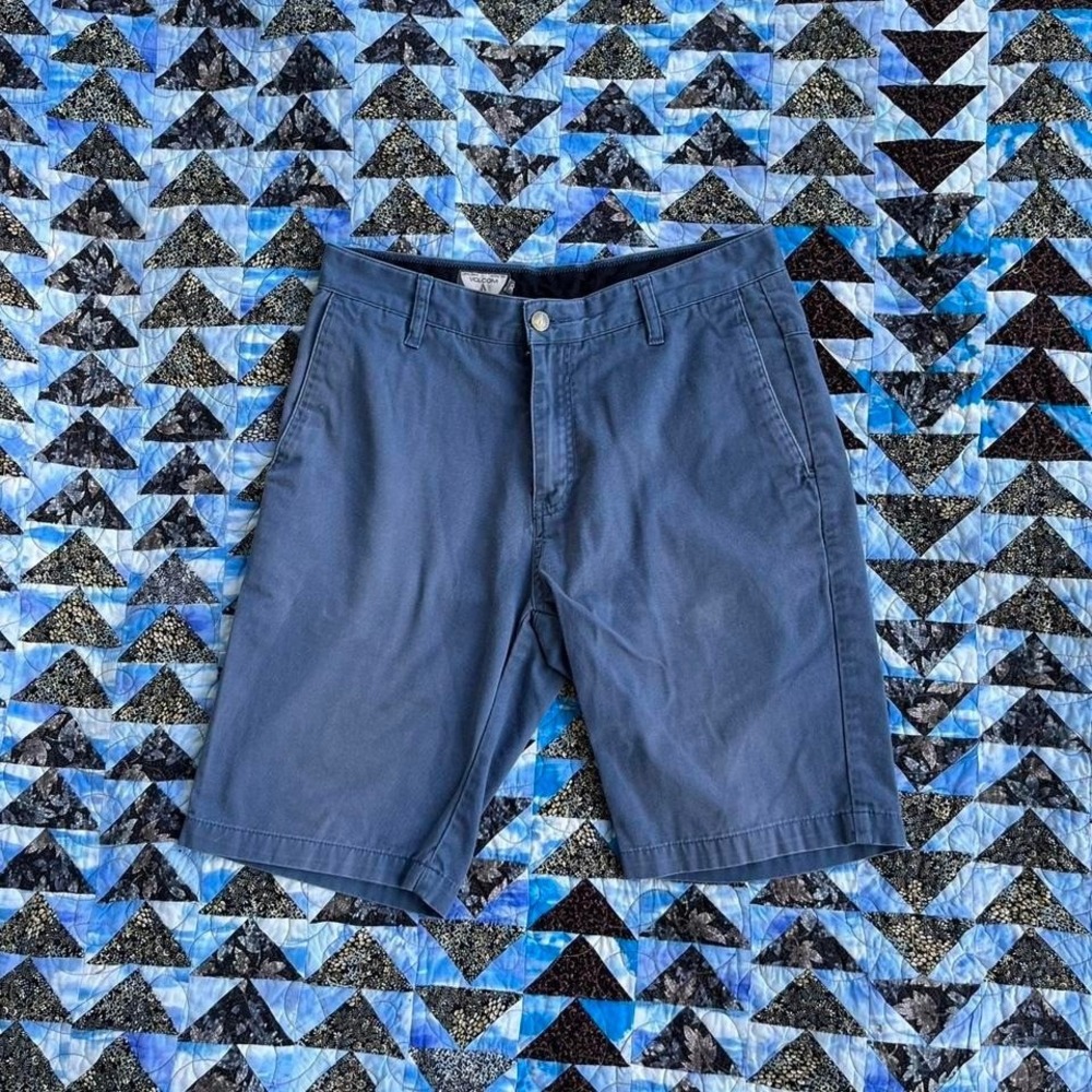 Volcom light blue shorts